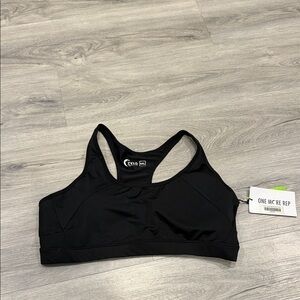 Zyia Active Black Racerback Sports Bra - One More Rep size XXL NWT
